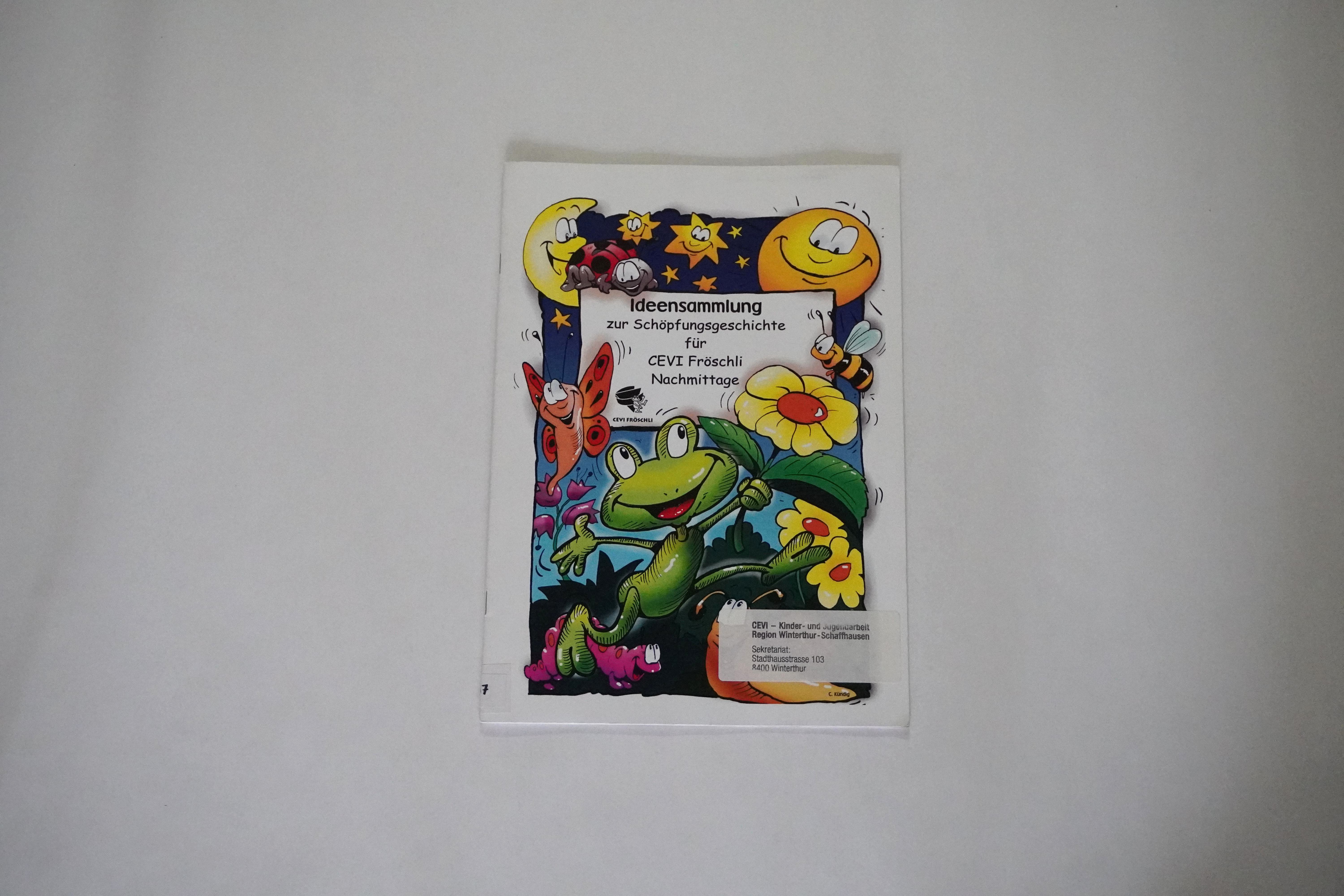 Ideensammlung zur Schöpfungsgeschichte für CEVI Fröschli Nachmittage