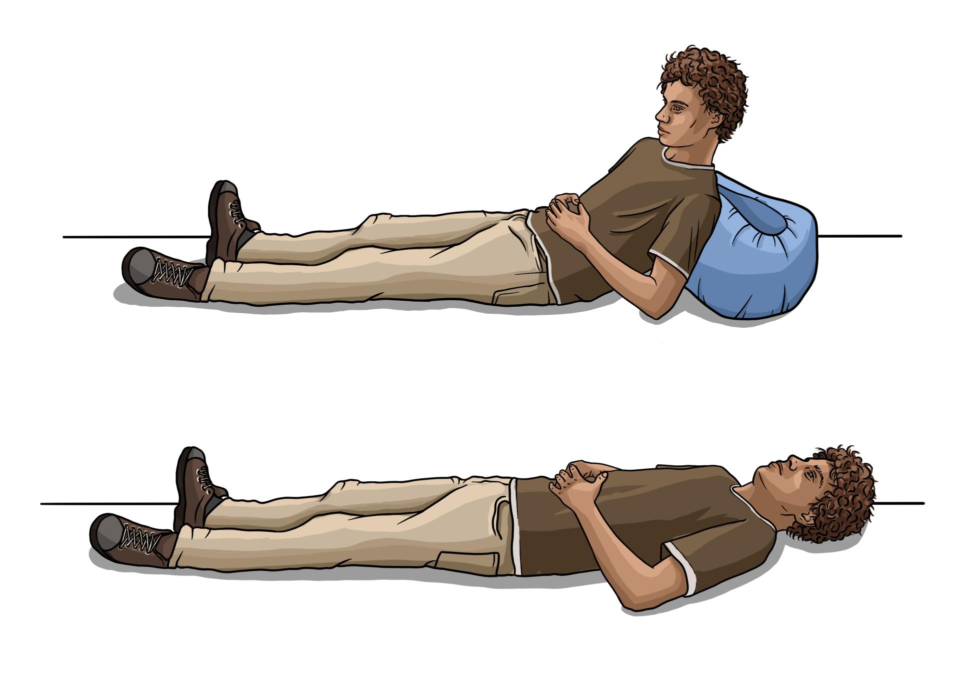 Schock erkennen, Schocklagerung