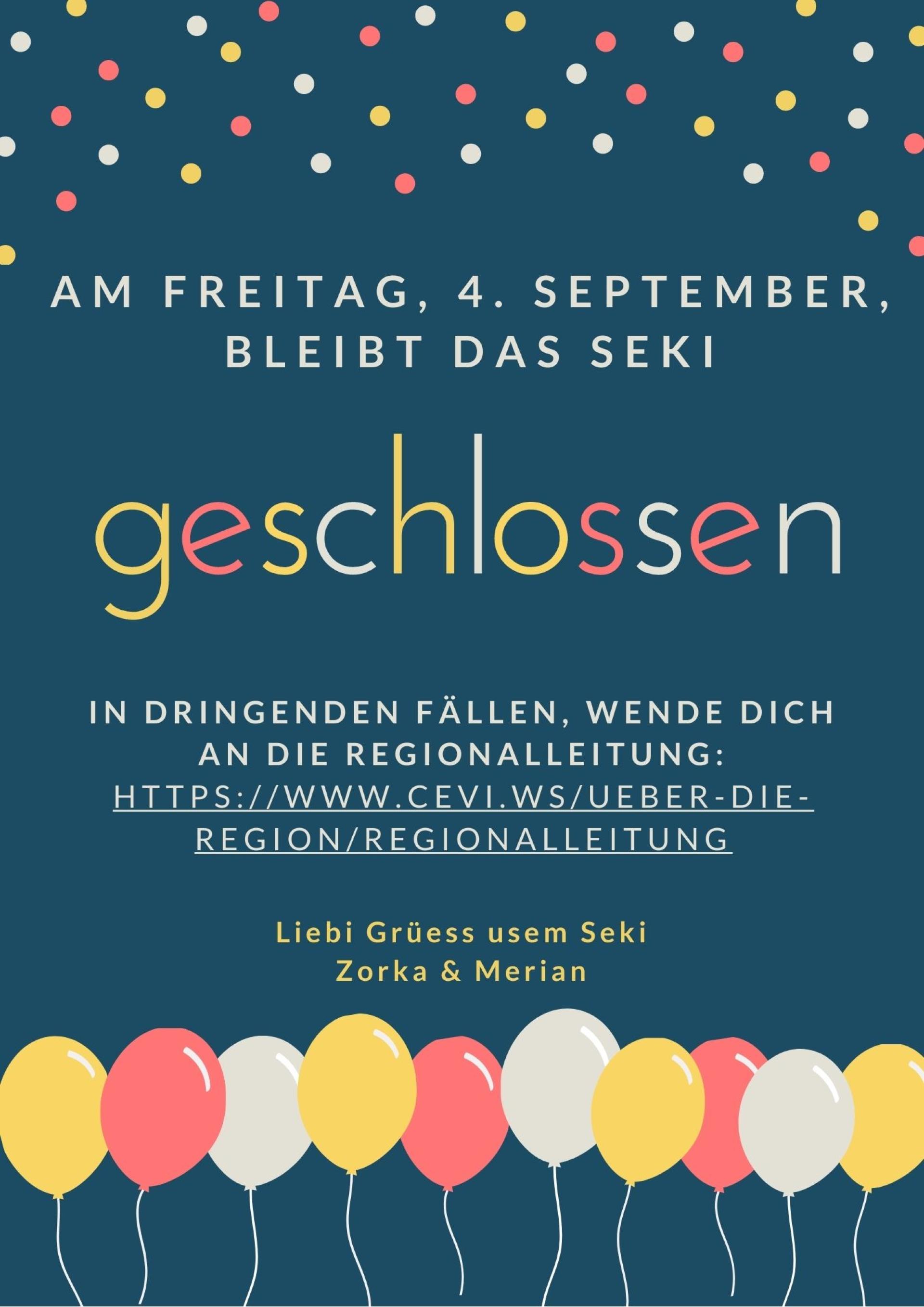Seki geschlossen